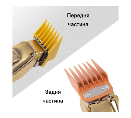 Набір універсальних насадок Barbertools з металічною кліпсою для машинок для стрижки волосся 10 штук 1,5 - 25 мм різнокольорові