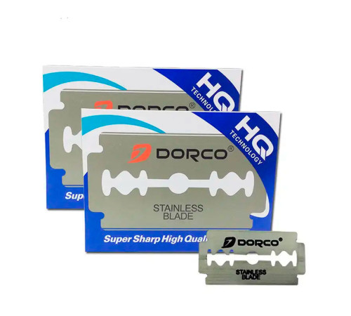 Сменные лезвия для безопасной бритвы Dorco Platinum двухсторонние упаковка