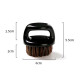 Щітка для фейду, бороди кастет Barber Finger Brush для барбера, перукаря кругла чорна