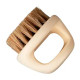 Щітка для фейду, бороди кастет Barber Finger Brush для барбера, перукаря кругла червона