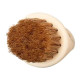 Щітка для фейду, бороди кастет Barber Finger Brush для барбера, перукаря кругла чорна