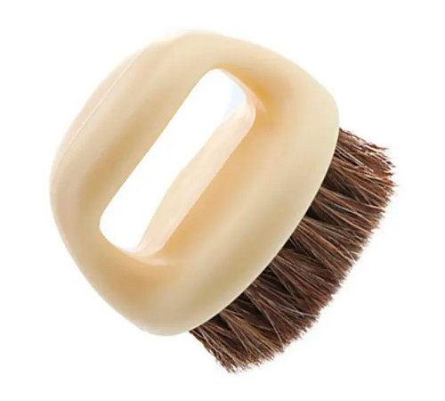 Щітка для фейду, бороди кастет Barber Finger Brush для барбера, перукаря кругла червона