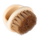 Щітка для фейду, бороди кастет Barber Finger Brush для барбера, перукаря кругла чорна