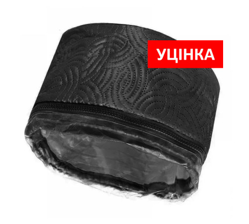 Електрична тканинна термошапка (сушуар) для масок, ламінування та лікування волосся чорна (уцінка)