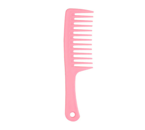 Гребінь для волосся з ручкою та широкими зубцями Wide Tooth Comb пластиковий, 25 см чорний