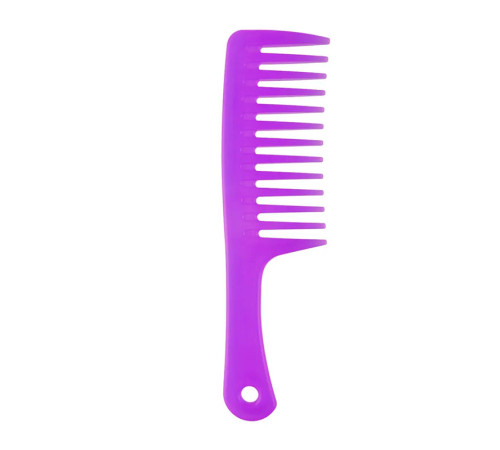 Гребінь для волосся з ручкою та широкими зубцями Wide Tooth Comb пластиковий, 25 см чорний
