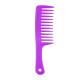 Гребінь для волосся з ручкою та широкими зубцями Wide Tooth Comb пластиковий, 25 см чорний