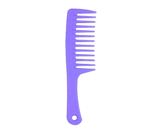 Гребінь для волосся з ручкою та широкими зубцями Wide Tooth Comb пластиковий, 25 см чорний