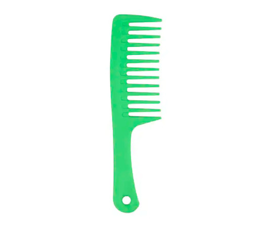 Гребінь для волосся з ручкою та широкими зубцями Wide Tooth Comb пластиковий, 25 см чорний