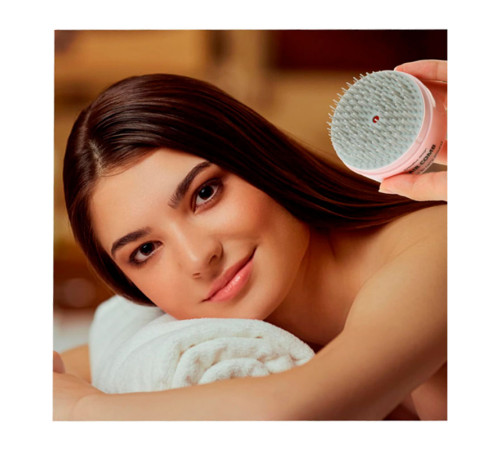 Компактний гребінець-масажер для волосся Pocket Hair Brush кишеньковий круглий білий