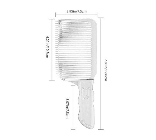 Перукарський гребінець Fade Comb для стрижки, тушування та фейду волосся, 19 см