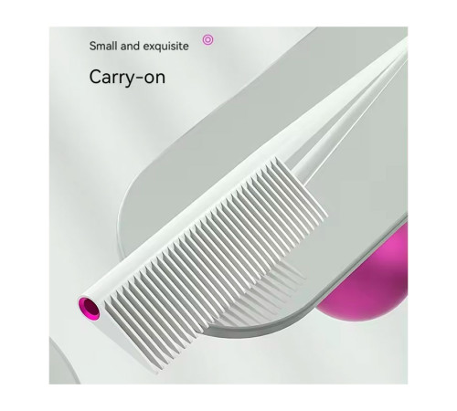 Перукарський гребінець Dyson Designed Comb для стрижки та укладання волосся термостійкий антистатичний, 21 см білий