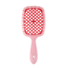 Продувний широкий гребінець Janeke для укладання волосся та сушіння феном Superbrush Plus Hollow Comb пильна троянда