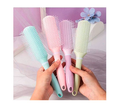 Масажна щітка Fashion Candy Comb для укладання волосся пласка рожева
