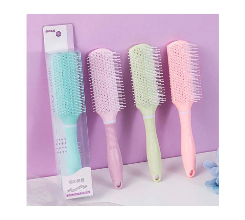 Масажна щітка Fashion Candy Comb для укладання волосся пласка рожева