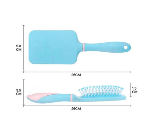 Масажна щітка Fashion Candy Massage Comb для укладання волосся прямокутна жовта