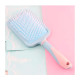 Масажна щітка Fashion Candy Massage Comb для укладання волосся прямокутна жовта