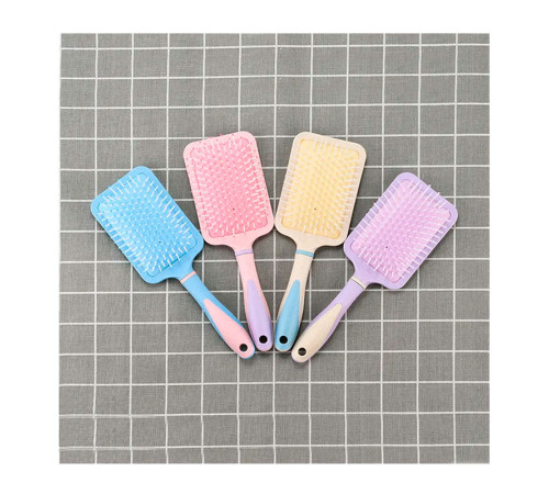 Масажна щітка Fashion Candy Massage Comb для укладання волосся прямокутна жовта