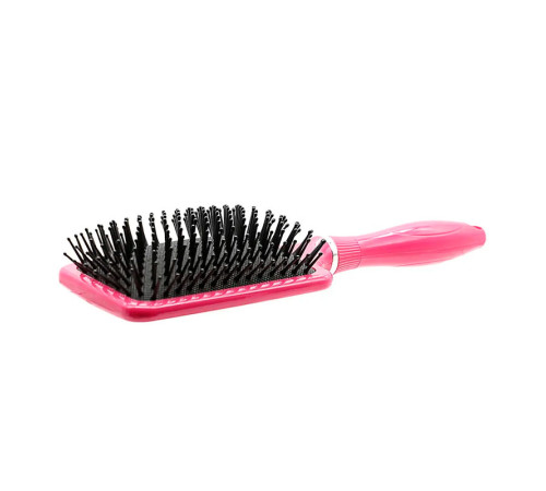 Масажна щітка Happy Hair для укладання волосся прямокутна чорна