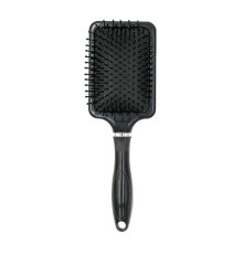 Масажна щітка Happy Hair для укладання волосся прямокутна чорна