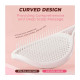 Продувна масажна щітка-браш Tennis Style Hair Brush для всіх типів волосся ультрам`яка рожева