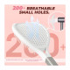 Продувна масажна щітка-браш Tennis Style Hair Brush для всіх типів волосся ультрам`яка рожева