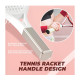 Продувна масажна щітка-браш Tennis Style Hair Brush для всіх типів волосся ультрам`яка зелена