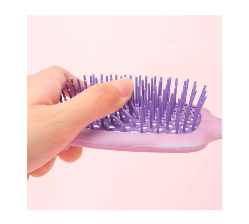 Janeke продувна широка щітка для укладання волосся та сушки феном Superbrush градієнт біло-фіолетова