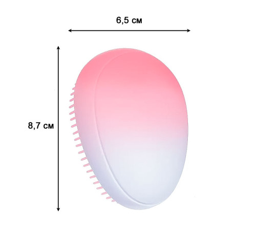 Гребінець-яйце Egg Detangler Compact Hair Brush для розплутування волосся фіолетовий