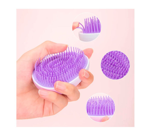 Гребінець-яйце Egg Detangler Compact Hair Brush для розплутування волосся фіолетовий