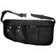 Поясна сумка-чохол для перукарських інструментів, ножиць тканина та штучна шкіра чорна 470x260 мм