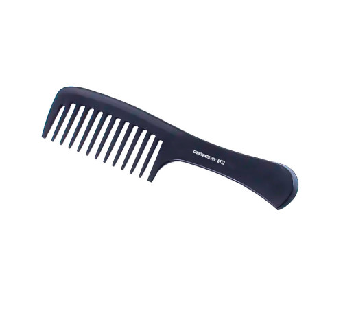 Перукарський гребінь Toni&Guy Carbon Antistatic 6112 для укладання волосся з ручкою широкий чорний