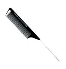 Гребінь Toni&Guy Carbon 06926 Antistatic для фарбування волосся карбоновий антистатичний з металевим хвостиком 22 см чорний