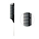 Гребінь Toni&Guy Carbon 06926 Antistatic для фарбування волосся карбоновий антистатичний з металевим хвостиком 22 см чорний