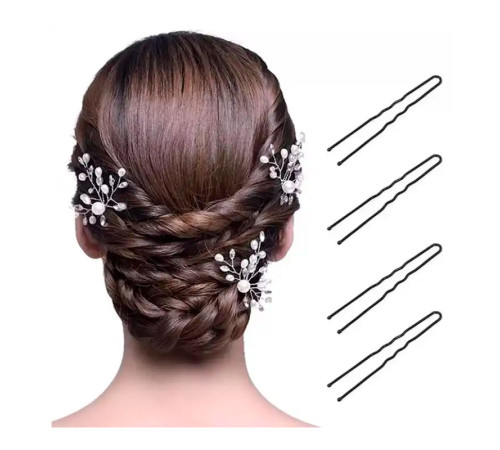 Шпильки для волосся Hair Pins хвилясті 65 мм чорні