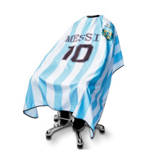 Парикмахерская накидка пеньюар для клиента Argentina Messi водостойкий нейлон, 140х160 см