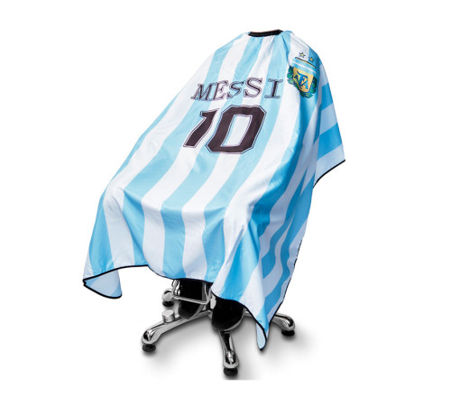 Перукарська накидка пеньюар для клієнта Argentina Messi водостійкий нейлон, 140х160 см