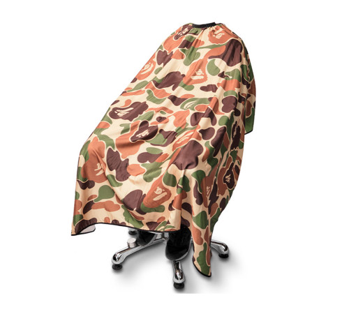 Парикмахерская накидка пеньюар для клиента Barber Military Style водостойкий нейлон, 140х160 см