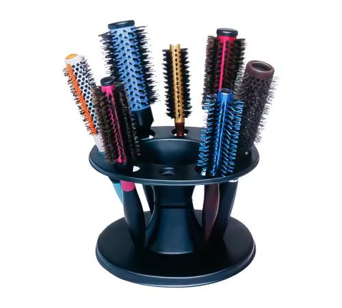 Підставка органайзер Brush Holder для гребінців та аксесуарів для волосся 21х15х16 см чорна