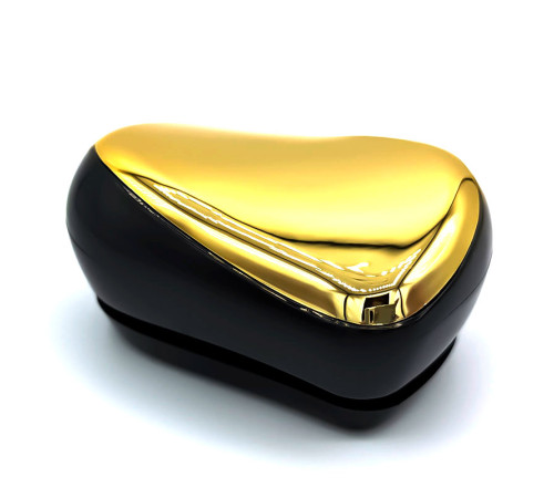 Гребінець для волосся Tangle Teezer Compact глянсовий чорно-золотий