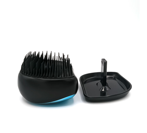 Гребінець для волосся Tangle Teezer Compact глянсовий чорно-синій
