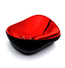 Гребінець для волосся Tangle Teezer Compact глянсовий чорно-червоний