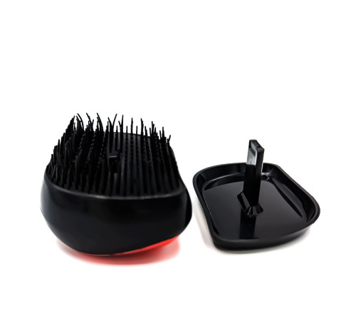 Расческа для волос Tangle Teezer Compact глянцевая черно-красная