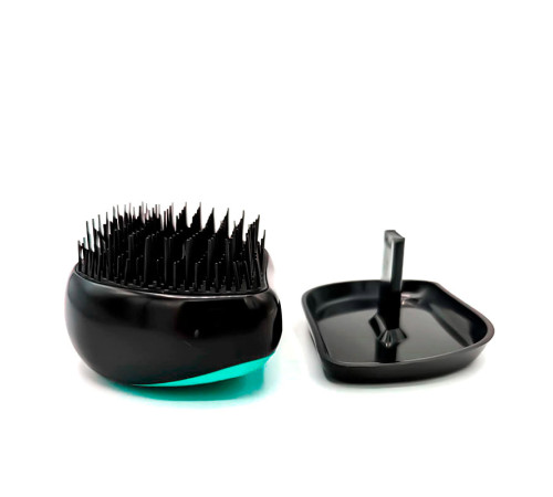 Гребінець для волосся Tangle Teezer Compact матовий чорно-бірюзовий