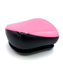 Гребінець для волосся Tangle Teezer Compact матовий чорно-рожевий