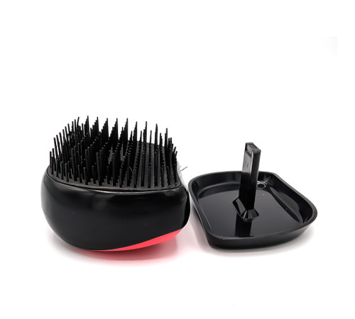 Гребінець для волосся Tangle Teezer Compact матовий чорно-червоний