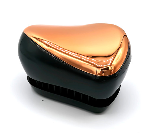 Гребінець для волосся Tangle Teezer Compact глянсовий чорно-бронзовий