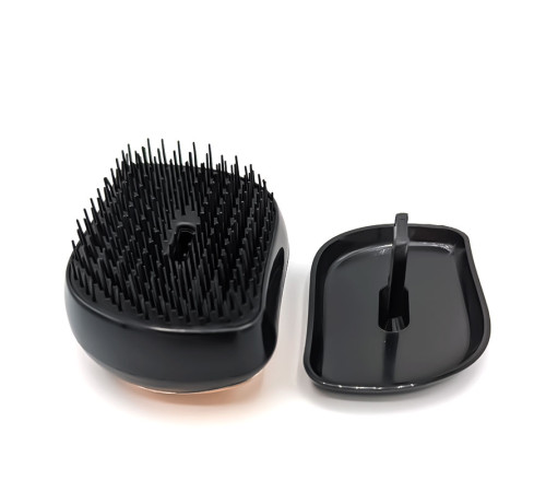 Гребінець для волосся Tangle Teezer Compact глянсовий чорно-бронзовий