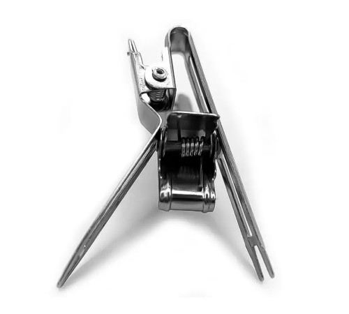 Зажимы для волос Curl Clips Metal с 2-мя зубьями плоские металлические 46 мм