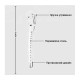 Зажимы-шпильки для стрижки волос проборные с отверстиями Утка металлические 9,5 см серебристые